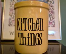 Vintage T.G. Green "Kitchen Things" Utensil Crock Jar