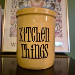 Vintage T.G. Green "Kitchen Things" Utensil Crock Jar
