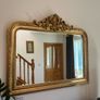Golden Rustic Carved Wall Mirror Image 5