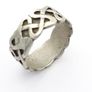 Sterling Silver Celtic Knot Ring, Full British Hallmarks Image 3