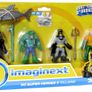 Fisher-Price Imaginext DC Super Friends Batman Aquaman Killer Croc Black Manta Brand New Sealed Image 2