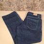 womens Tommy Hilfiger cropped jeans dark blue navy denim Size W 32 L 26 Image 4