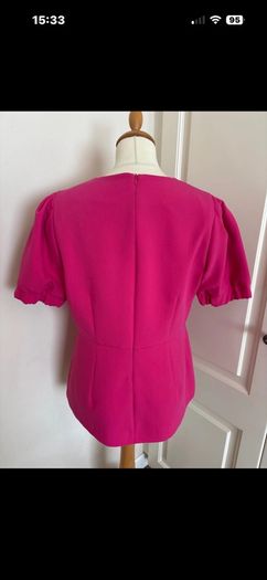 Lennon Courtney size 14 lined pink top