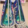 Womens Irregular Choice Blue Floral Pearly Girly High Heels Court Shoes Bridal Wedding  Size Uk 5 Eu 38 Boxed Image 8