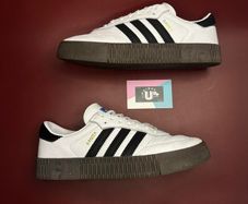 Premium Adidas Samba Rose Wedge White Black Gum