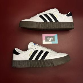 Premium Adidas Samba Rose Wedge White Black Gum