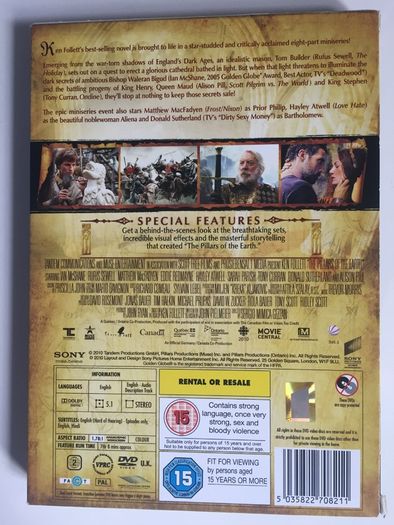 The Pillars Of The Earth [2010] [Complete Series] [DVD TV Boxsets]