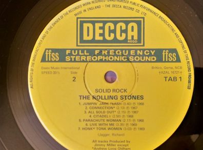 1st.Press.The Rolling Stones''Solid Rock''Lp.DECCA.Ecxellend cond.