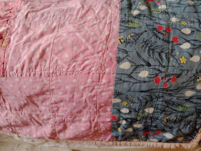 vintage scrap quilt, antique quilt, Rag quilt