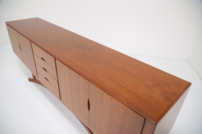Mid-Century Danish Teak Sideboard Model HB20 by Johannes Andersen for Hans Bech, 1960s