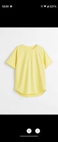 H& m yellow kid   t shirt 140 cm size new