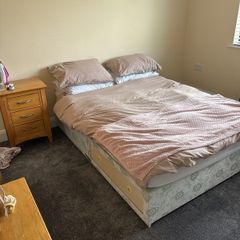 Double bed & mattress