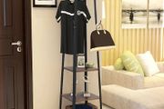 BRAND NEW Coat Stand with 3 Shelves Hall Trees Free Standing with Hooks for Scarves, Bags and Umbrellas