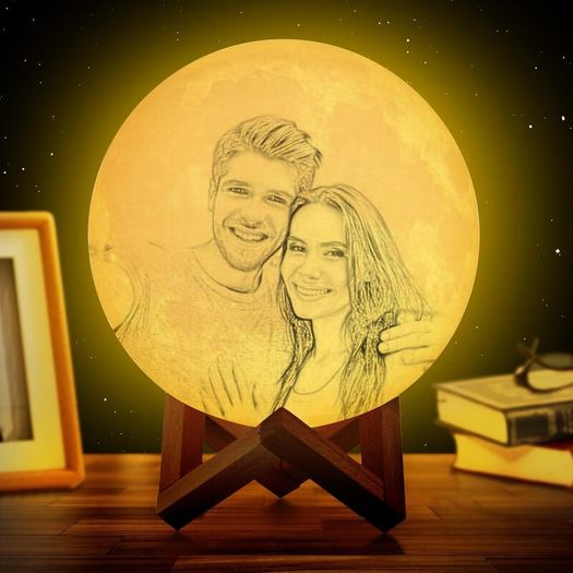 Personalized 3D Printed Night Light with Photo & Text, 16-Color USB Rechargeable Touch Lamp for Mother's Day, Christmas, Valentine's Day, and Anniversaries Brand: XSTZR