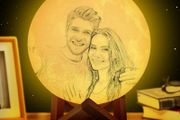 Personalized 3D Printed Night Light with Photo &amp; Text, 16-Color USB Rechargeable Touch Lamp for Mother's Day, Christmas, Valentine's Day, and Anniversaries Brand: XSTZR
