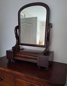 Antique Crutch Mirror