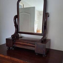 Antique Crutch Mirror
