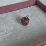 PANDORA red apple pave charm perfect condition fully hallmarked Image 8