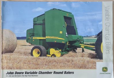 John Deere 572 582 592 Round Baler Brochure