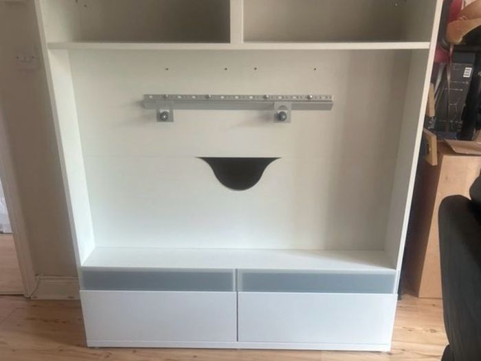 Tv cabinet and shelves