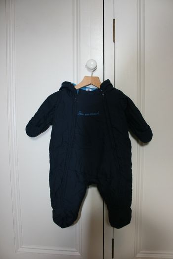 Petit Bateau Unisex Navy Pramsuit / Snowsuit - 6 months/78cm