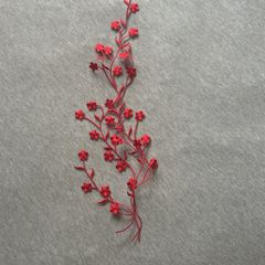 Clothing decoration-red flowers