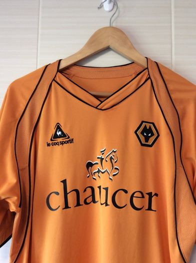 Wolverhampton Wanderers Jersey. Season 2006/2008. Official Le Coq Sportif Mens Home Jersey. Authentic Original From 2006. Not A Modern Day Remake.