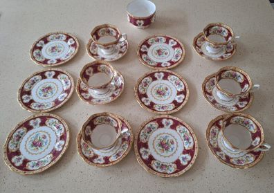 Royal Albert Lady Hamilton 19 piece Tea Set