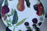 Set of five Botanical fruits plates