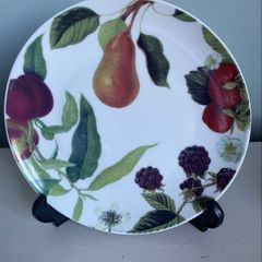 Set of five Botanical fruits plates