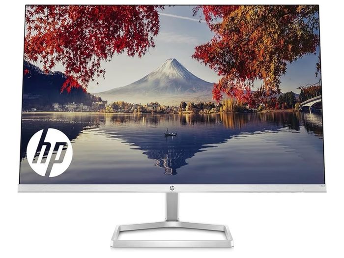HP FHD Monitor, HDMI, Black Head, Silver Stand, 24-Inch