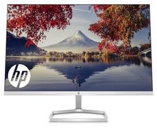 HP FHD Monitor, HDMI, Black Head, Silver Stand, 24-Inch