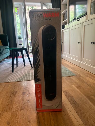 New Unused Ceramic Tower Fan Heater
