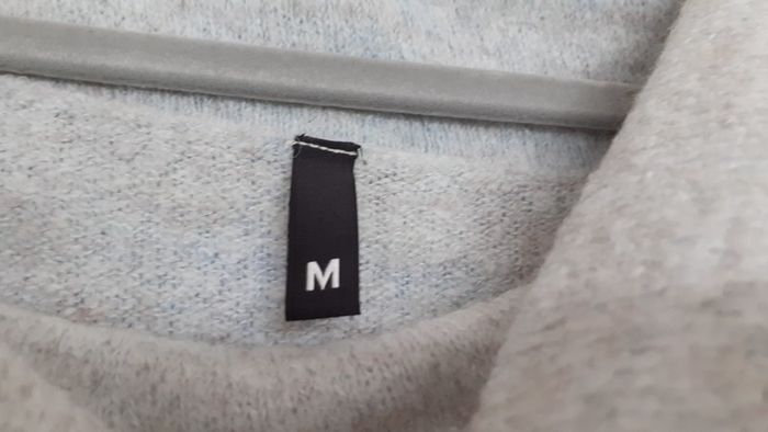 Aqua blue light knit wool jumper M - uk 14