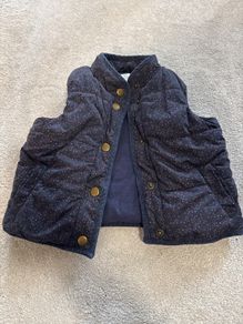 mamas& papas body warmer navy size 9-12months