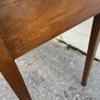 Maghoney wine leather desk with 2 drawers. Inlaid Image 3