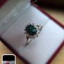 silver and opal ring Image 3