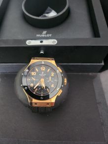 gold hublet watch