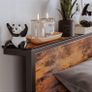 King Size Bed Frame with Storage Wooden Headboard Image 6