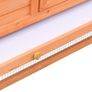 Rabbit Hutch Solid Pine & Fir Wood 310x70x87 cm Image 4
