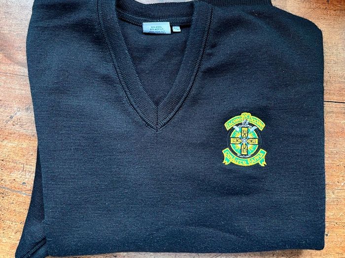 Colaiste Eanna black jumper (XL/44") - worn just twice