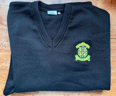 Colaiste Eanna black jumper (XL/44") - worn just twice