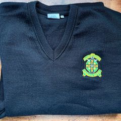 Colaiste Eanna black jumper (XL/44") - worn just twice