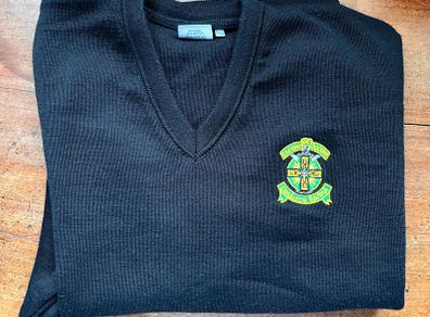 Colaiste Eanna black jumper (XL/44") - worn just twice