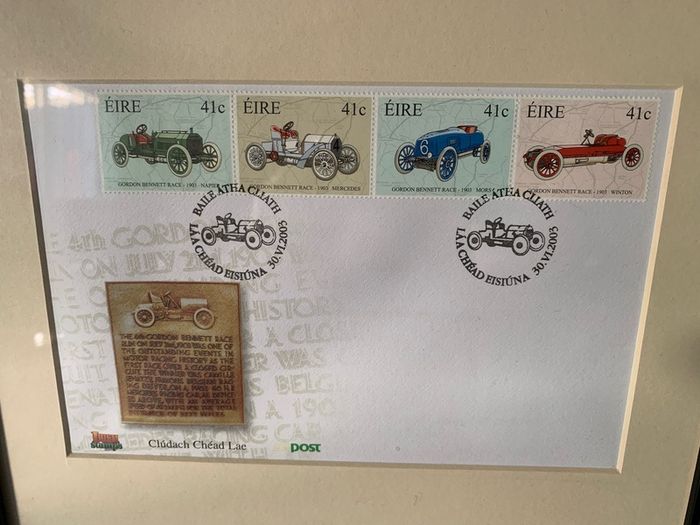Gordon Bennett Race Centenary - Official An Post Framed Stamp Set 2003