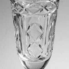 Vintage Waterford Crystal Book of Kells ?.heavy etched approx.9 inches tall vase