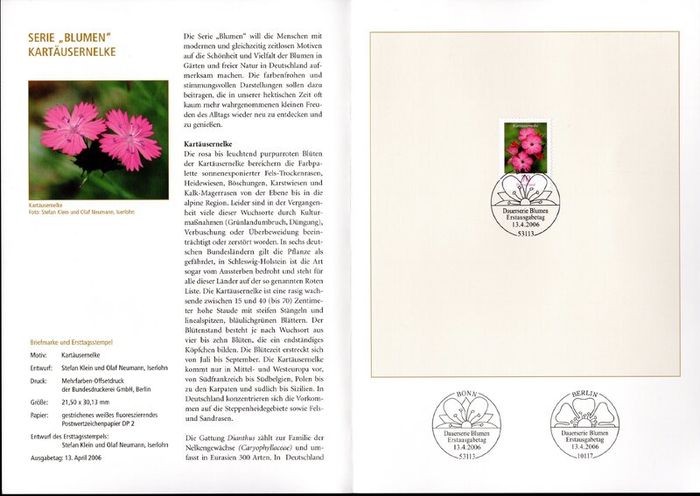 2006 Bundes Republic Deutschland (Germany) Federal Annual Stamp EFT Collection with 50 Images of contents