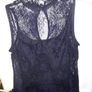 Black Sleeveless Lace top with camisole Image 2