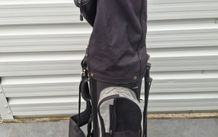 golf bag and clubs