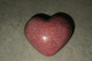 Natural + Rare | Exclusive AA-Grade Pink Rhodonite Polished Heart from Peru